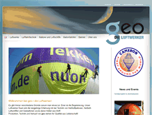 Tablet Screenshot of geo-dieluftwerker.de
